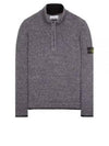 Colour Sprayed Tape Half Zip-up Regular Fit Knit Top Black - STONE ISLAND - BALAAN 2