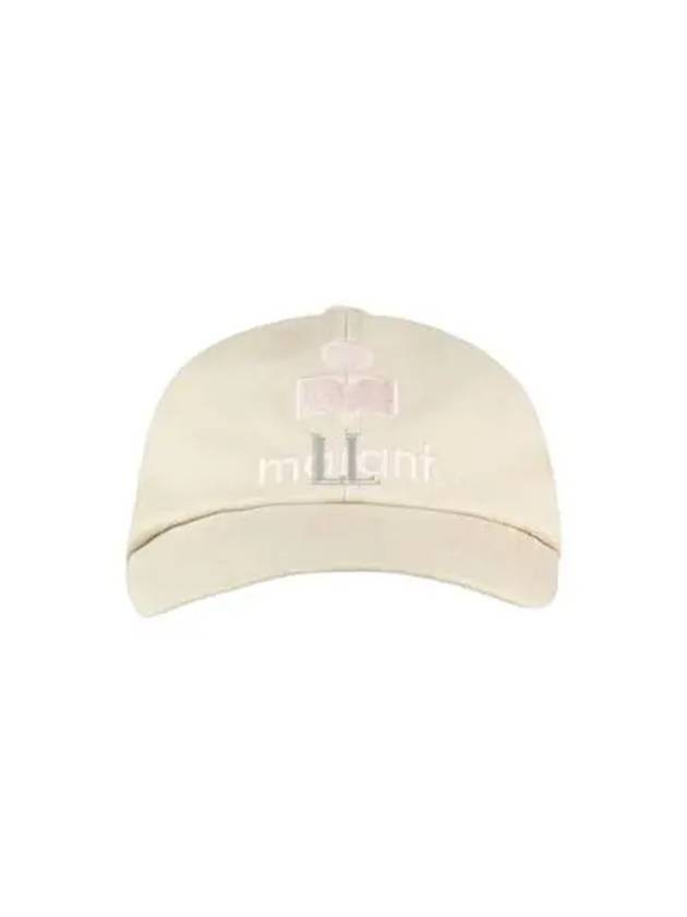 Tyron Logo Cotton Ball Cap Ecru Pink - ISABEL MARANT - BALAAN 2