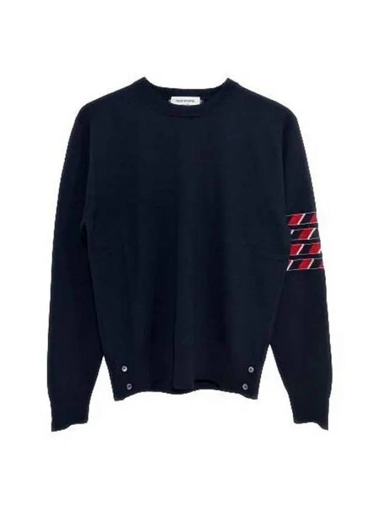 4 Bar Lobster Intarsia Wool Sweatshirt Navy - THOM BROWNE - BALAAN 2