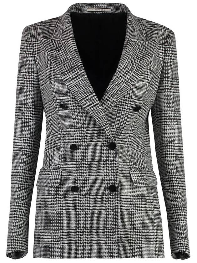 Tagliatore J-Parigi Houndstooth Double Breast Blazer - TAGLIATORE - BALAAN 1