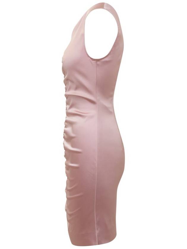 Boutique Midi Dress 04011123 0223 PINK - MOSCHINO - BALAAN 4