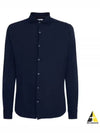 Andrew Cashmere Silk Long Sleeve Shirt Navy - LORO PIANA - BALAAN 2