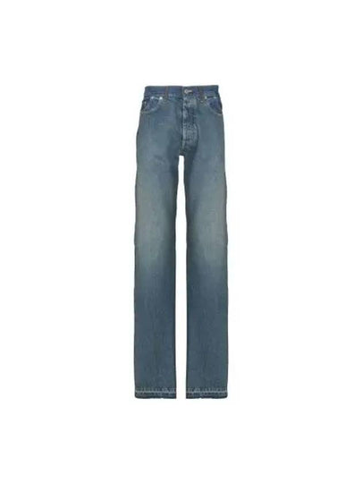 Back Stitch 7 Pocket Cotton Straight Jeans Blue - MAISON MARGIELA - BALAAN 2