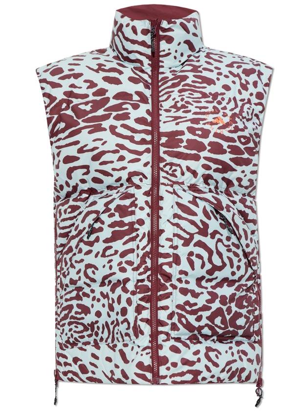 ADIDAS By Stella McCartney Reversible Vest With Animal Print, Women's, Light Blue - ADIDAS - BALAAN 1