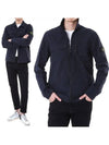 Supima Cotton Twill Stretch-TC Jacket Navy Blue - STONE ISLAND - BALAAN 3