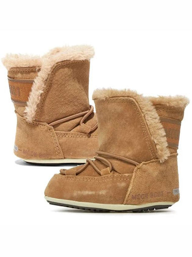 Kids Crib Suede Ankle Boots 34010300 001 - MOON BOOT - BALAAN 1