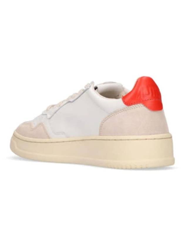 Women's Medalist Low Top Sneakers White Orange - AUTRY - BALAAN 4