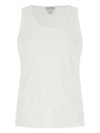 Men's Stretch Cotton Sleeveless Chalk - BOTTEGA VENETA - BALAAN 1