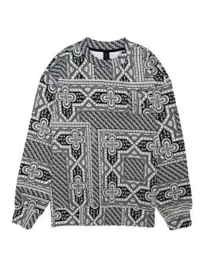 Bandana Print Sweatshirt Grey - MOOSE KNUCKLES - BALAAN 2