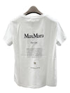 Lettering Graphic Short Sleeve T-Shirt White - S MAX MARA - BALAAN 4