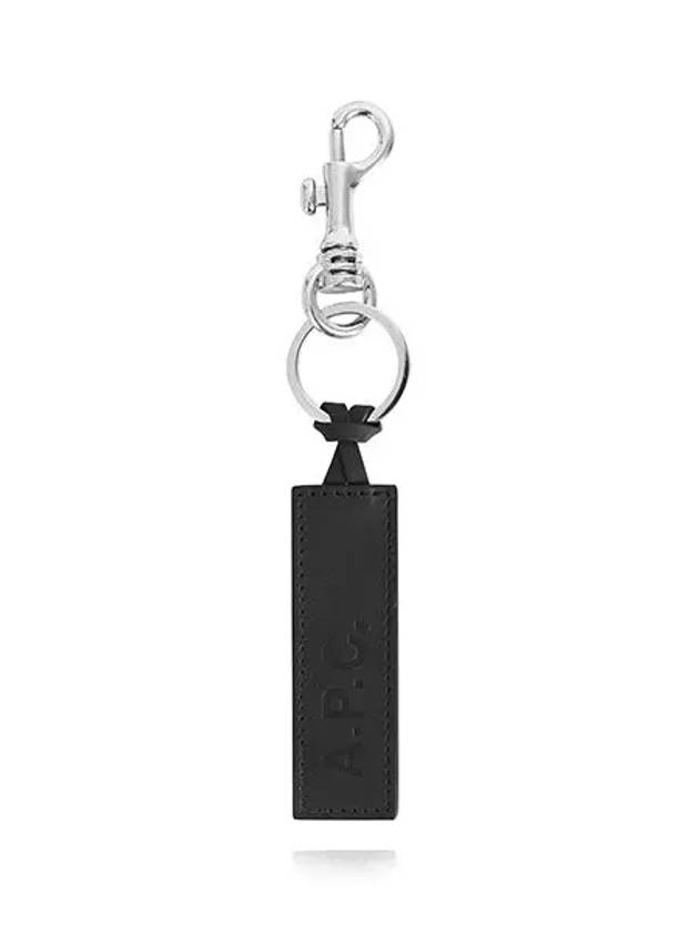 Logo Leather Key Holder Black - A.P.C. - BALAAN 5