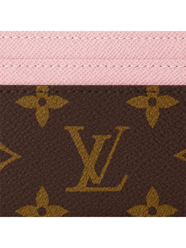 LV Charm Monogram Card Wallet Pink Brown - LOUIS VUITTON - BALAAN 7