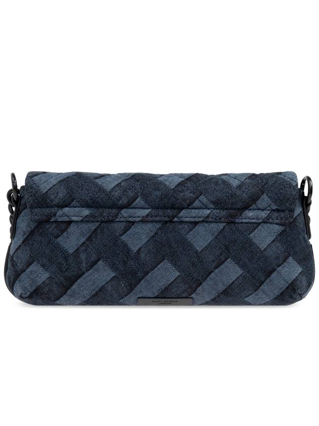 Kurt Geiger Quilted Shoulder Bag ‘Kensington Small’, Women's, Navy Blue - KURT GEIGER - BALAAN 3