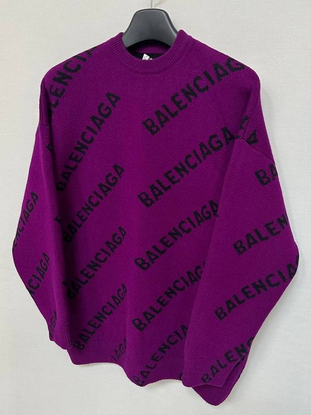 Logo over knit sweater 110 - BALENCIAGA - BALAAN 3