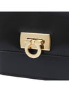 Gancini Compact Half Wallet Black - SALVATORE FERRAGAMO - BALAAN 9