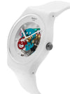 SUOW100 NEW GENT LACQUERED WHITE LACQUERED Men's Urethane Watch - SWATCH - BALAAN 3