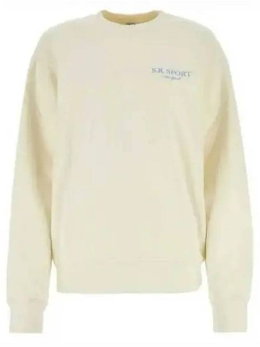 Wimbledon Logo Cotton Sweatshirt Milk - SPORTY & RICH - BALAAN 2