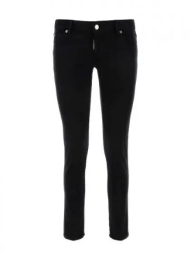 Jennifer Cropped Skinny Jeans Black - DSQUARED2 - BALAAN 2