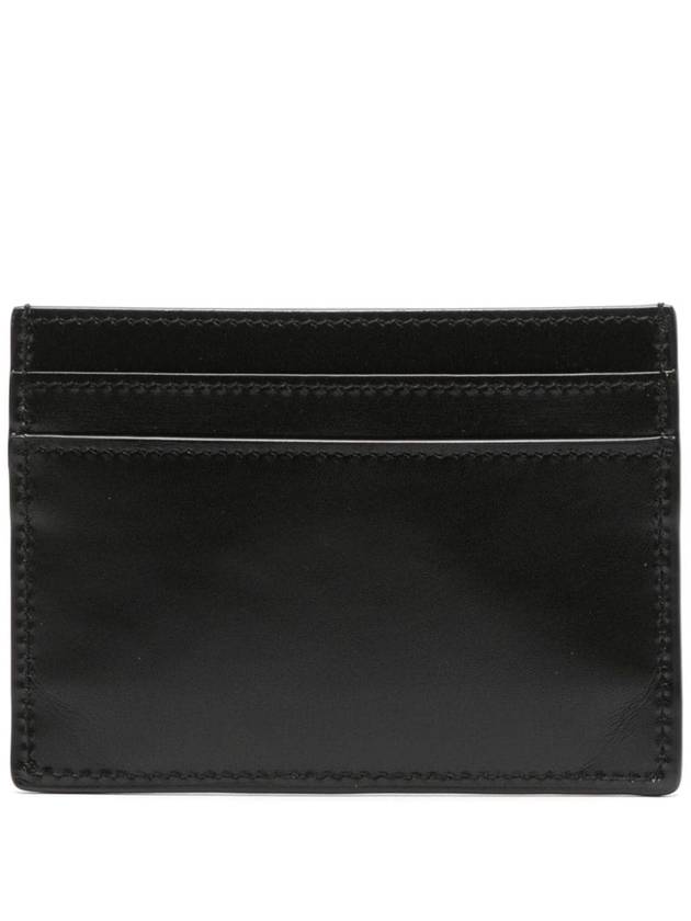 Monogram Card Case in Smooth Leather Black - SAINT LAURENT - BALAAN 3