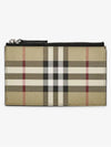 Vintage Check Leather Wallet - BURBERRY - BALAAN 3