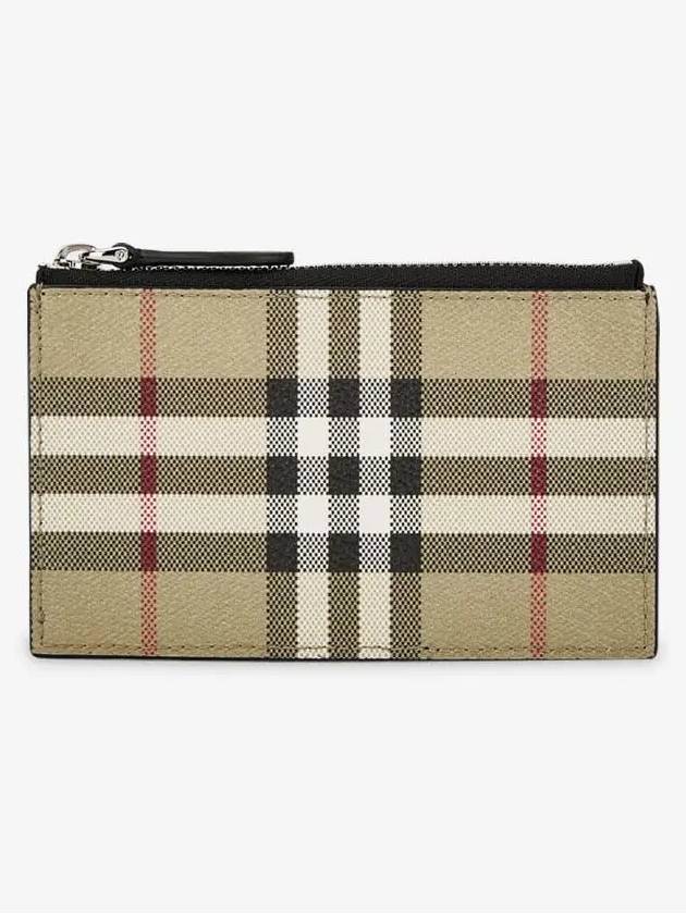 Vintage Check Leather Wallet - BURBERRY - BALAAN 3
