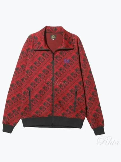 Poly Jacquard Track Jacket Red - NEEDLES - BALAAN 2