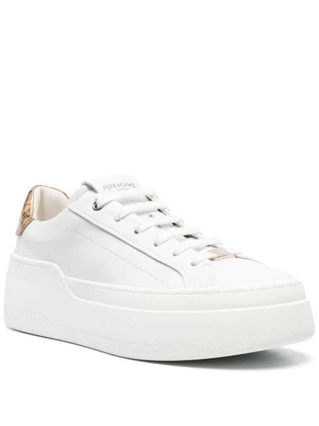 Salvatore Sneakers 030573769352001 P24 WHITE - SALVATORE FERRAGAMO - BALAAN 5