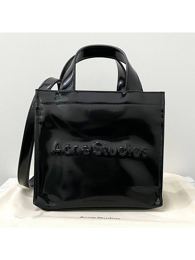 Logo Mini Tote Bag Black - ACNE STUDIOS - BALAAN 4