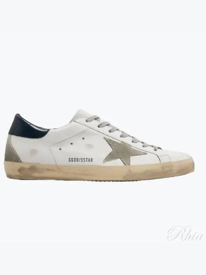 Men's Navy Tab Superstar Low Top Sneakers White - GOLDEN GOOSE - BALAAN 2