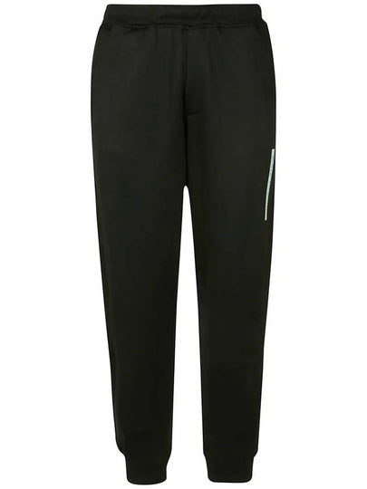 Organic Cotton Polyester Seaqual Yarn Fleece Track Pants Black - STONE ISLAND - BALAAN 2