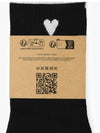 De Coeur Heart Logo Striped Socks Black - AMI - BALAAN 4