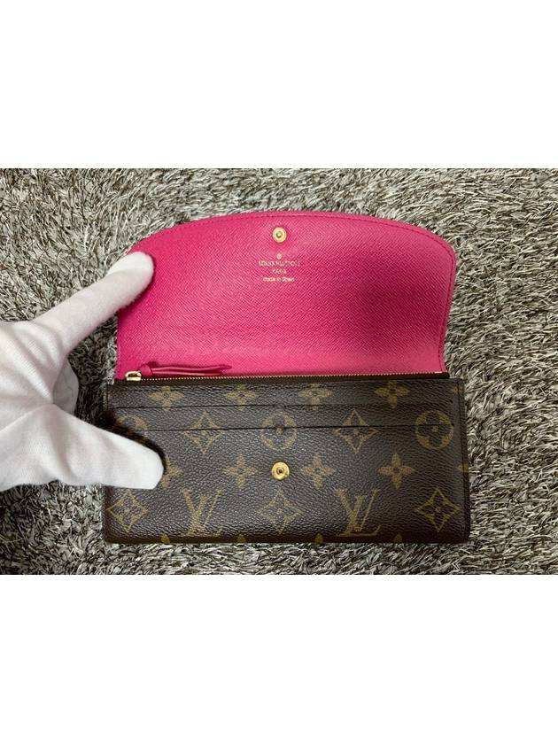 Emily Wallet Fuchsia Long - LOUIS VUITTON - BALAAN 8