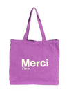 French Mercy tote bag eco grand purple ecru - VIVIENNE WESTWOOD - BALAAN 1