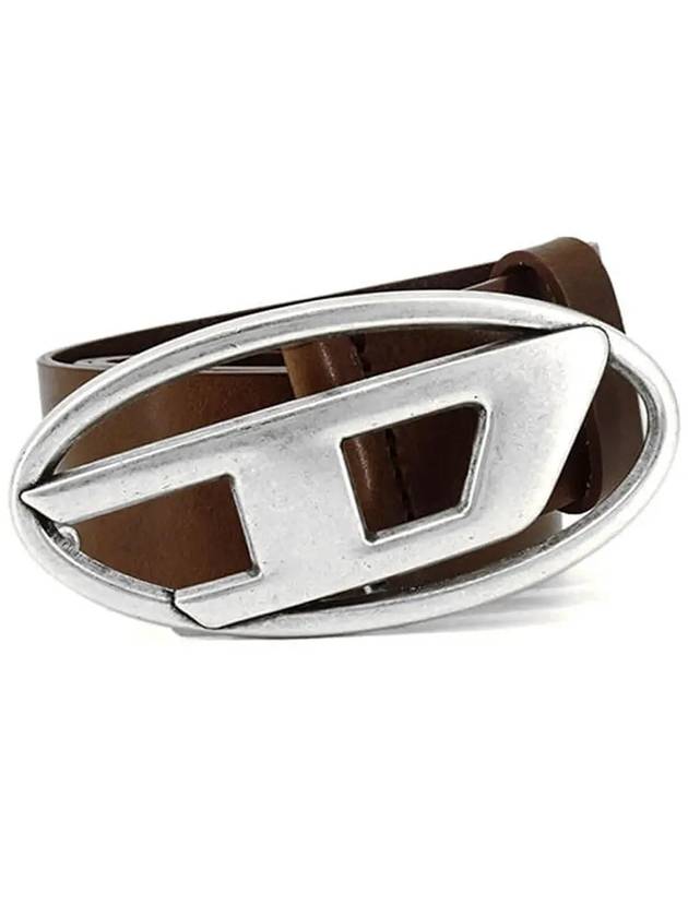 1DR D Buckle Leather Belt Brown - DIESEL - BALAAN 2