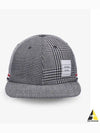 Prince Of Wales Wool Ball Cap Black White - THOM BROWNE - BALAAN 2