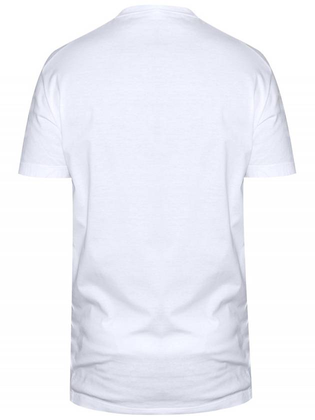 Men's Raccoon Short Sleeve T-Shirt White - DSQUARED2 - BALAAN 3