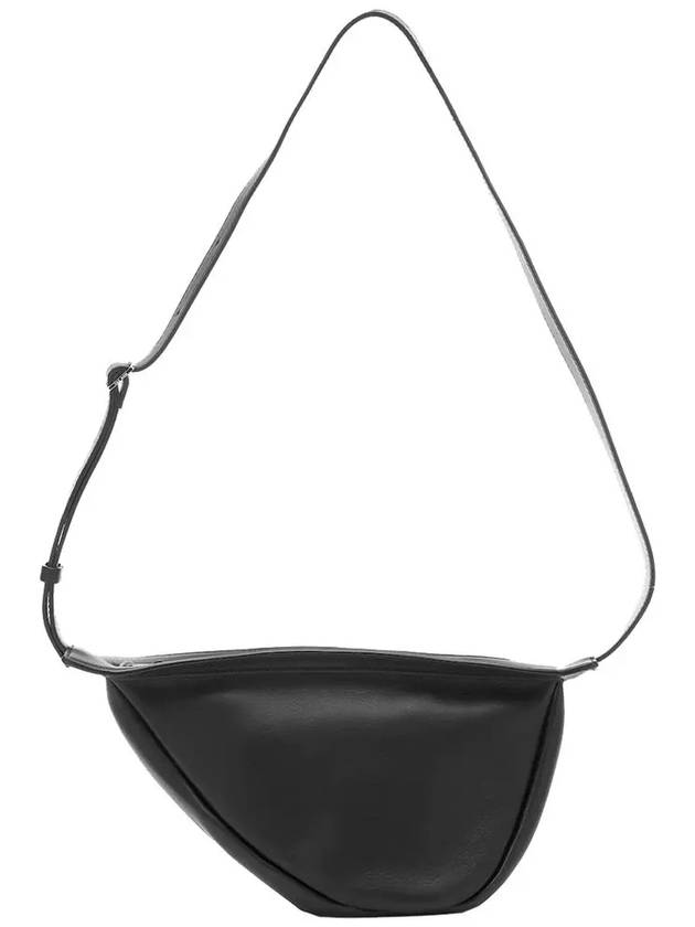 Small Slouchy Banana Bag in Leather Black - THE ROW - BALAAN 5