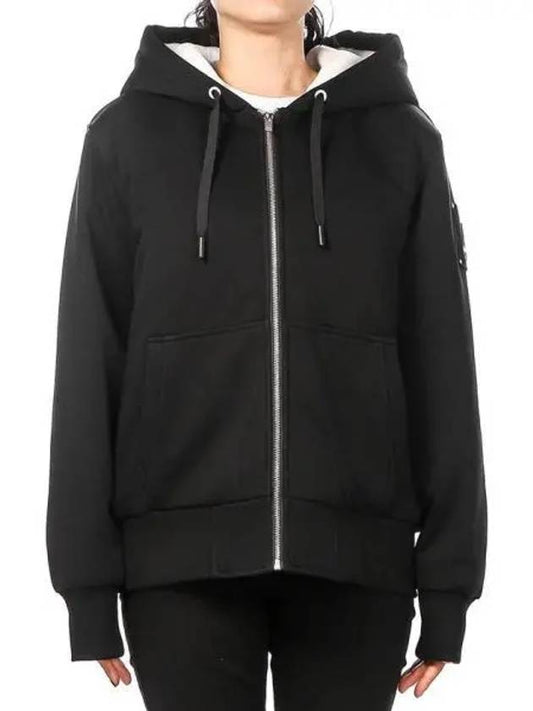 Classic Bunny 2 Zip Up Hoodie White Lining Black - MOOSE KNUCKLES - BALAAN 2