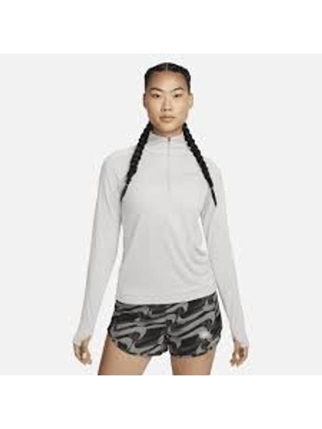 Women's Dri-Fit Pacer Half Zip Sweatshirt Grey - NIKE - BALAAN 1