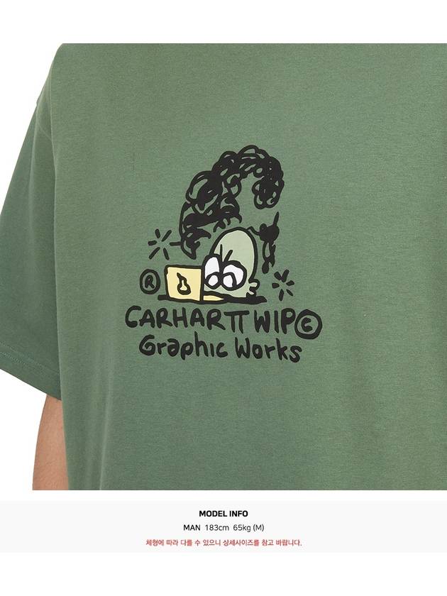 Graphic Works Short Sleeve T-Shirt Green - CARHARTT WIP - BALAAN 7