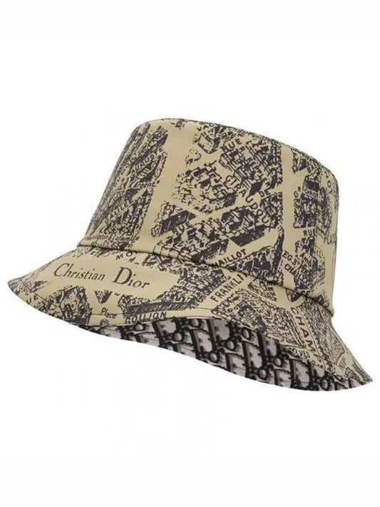 Teddy-D Plan De Paris Reversible Bucket Hat Beige - DIOR - BALAAN 2