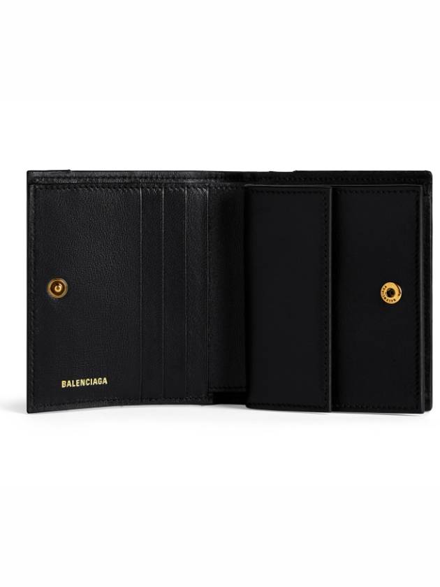 Crush Embellished Logo Card Wallet Black - BALENCIAGA - BALAAN 3