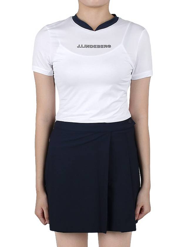 Meja Logo Short Sleeve T-Shirt White - J.LINDEBERG - BALAAN 3