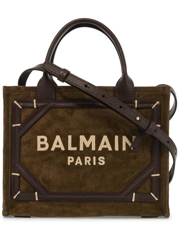 suede b-army tote bag - BALMAIN - BALAAN 1