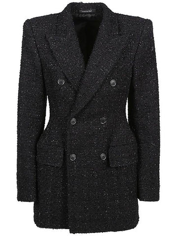 23 fw HOURGLASS double-breasted blazer jacket 725200TOP071000 B0710502303 - BALENCIAGA - BALAAN 1