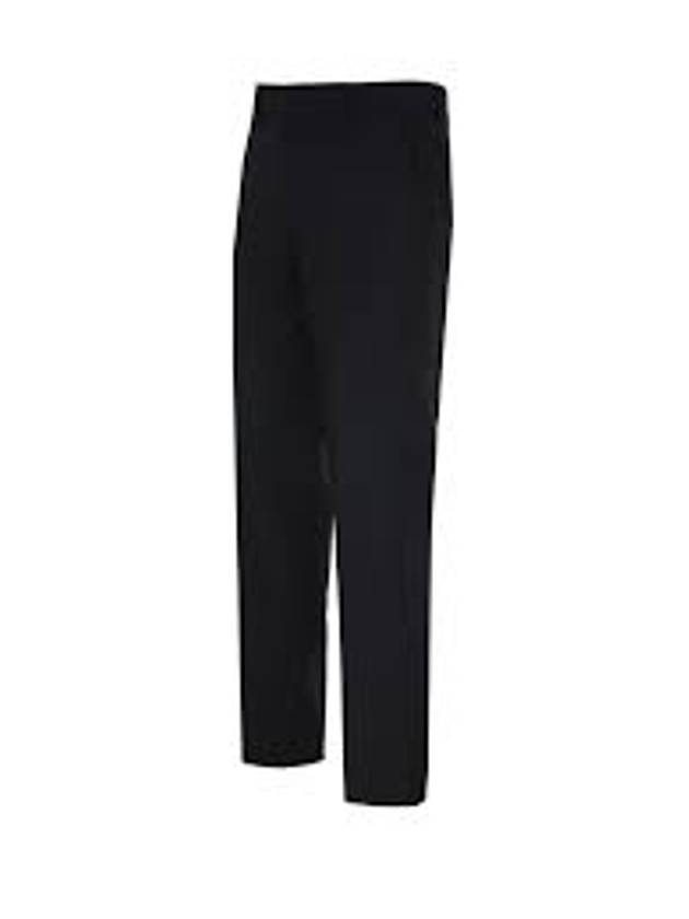 Virgin Wool Chino Straight Pants Black - AMI - BALAAN 4