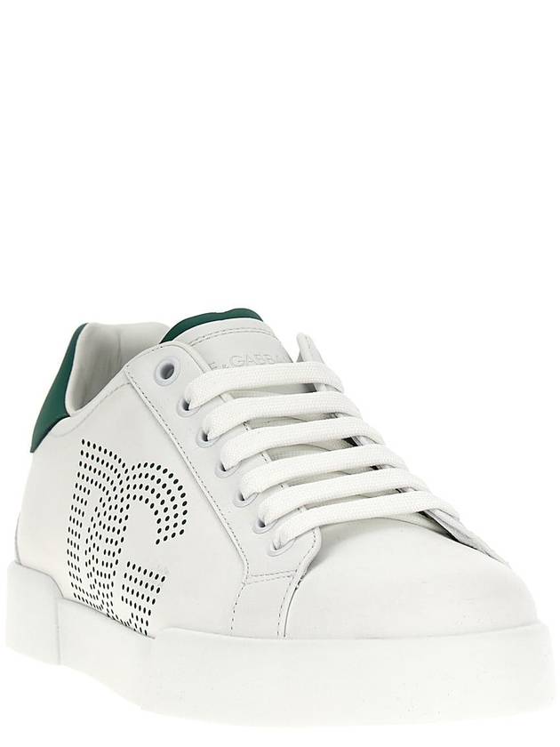 Portofino Calfskin Low Top Sneakers White - DOLCE&GABBANA - BALAAN 3