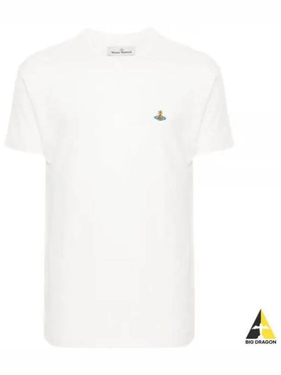 ORB Logo Cotton Short Sleeve T-Shirt Ivory - VIVIENNE WESTWOOD - BALAAN 2