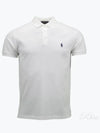 Men's Embroidery Navy Pony Short Sleeve Polo Shirt White - POLO RALPH LAUREN - BALAAN 2