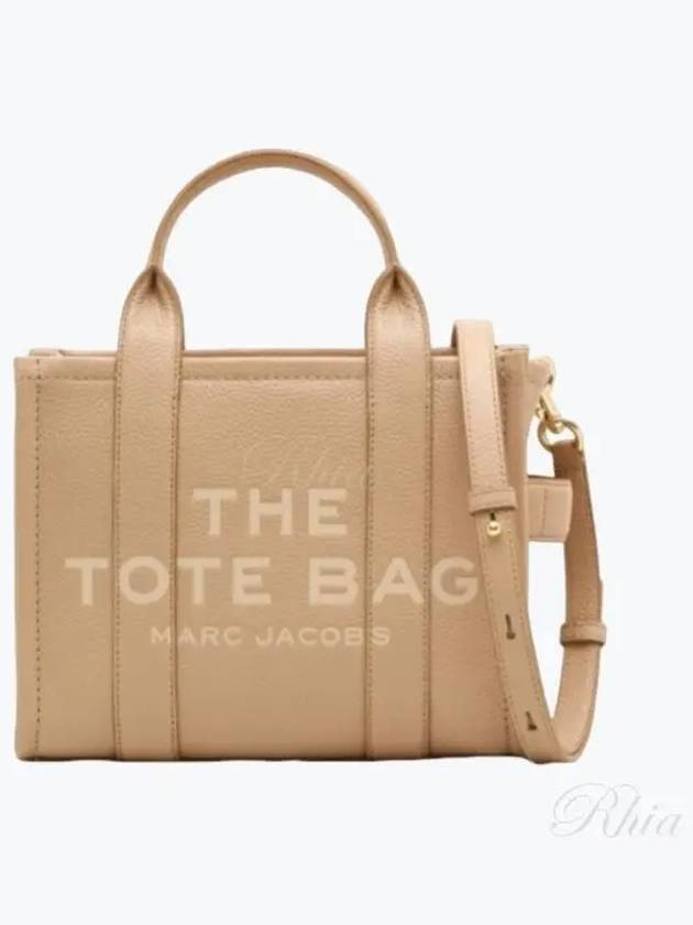 Small Leather Tote Bag Beige - MARC JACOBS - BALAAN 2